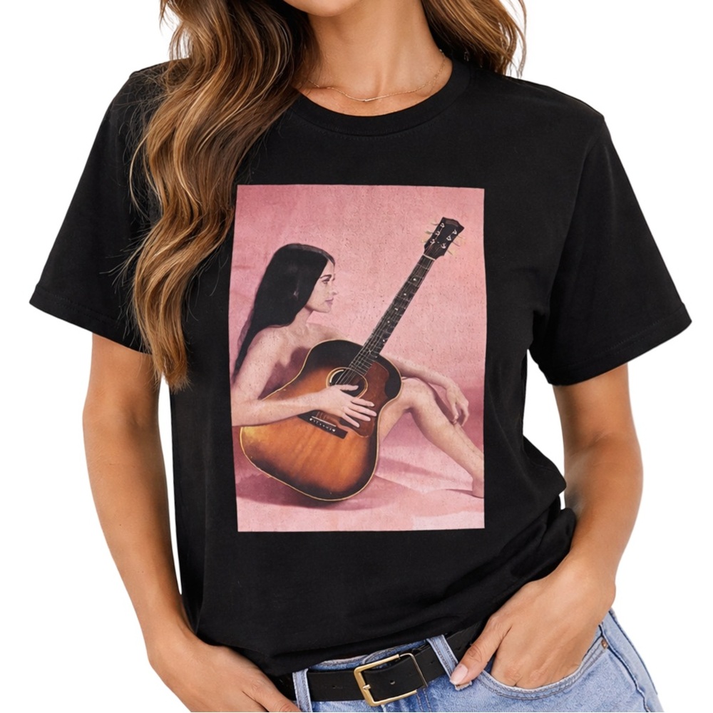 Kacey Musgraves Tour T-Shirt Comfort Colors Graphic Tee Medium 🎶 🤠 Unisex